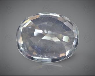 NATURAL SEMI PRECIOUS GEMSTONE WHITE ZIRCON 5.20 CTS... ( 85436 )